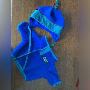 LL Bear LL Bean Fleece jacket and hat
